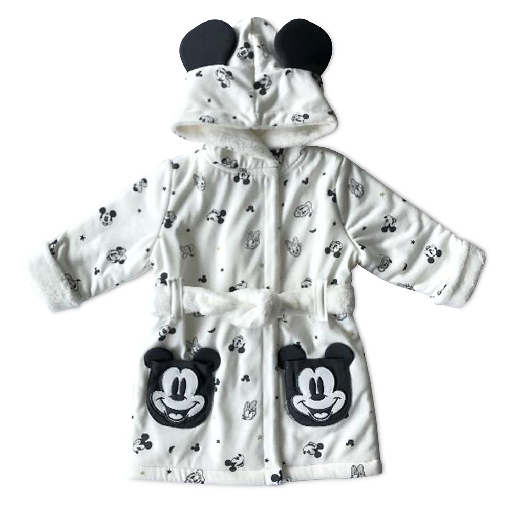 Mickey and Minnie Mouse Bath Robe for Baby