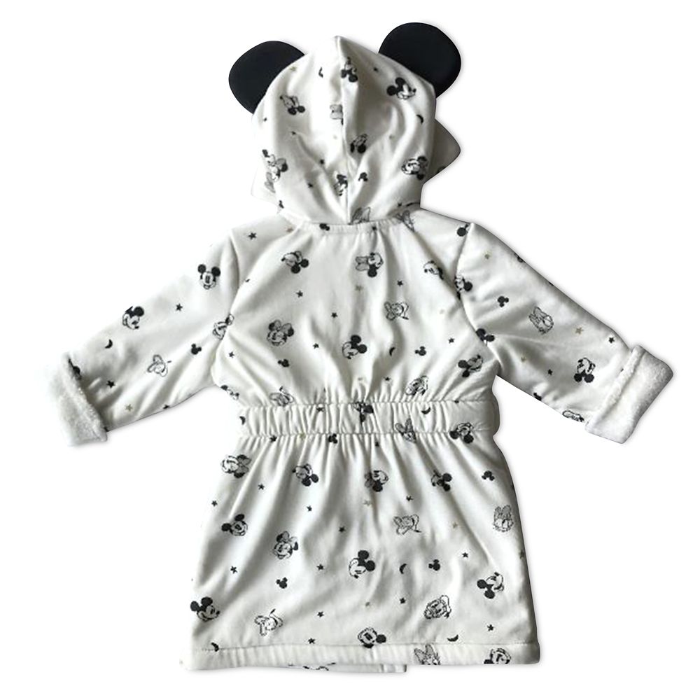 Mickey and Minnie Mouse Bath Robe for Baby