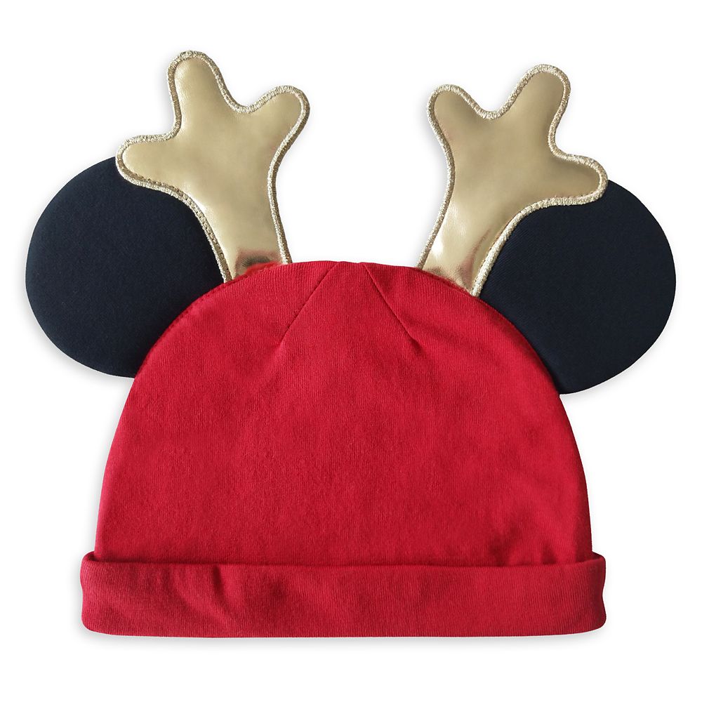 Mickey and Minnie Mouse ''My First Christmas'' Blanket and Hat Set