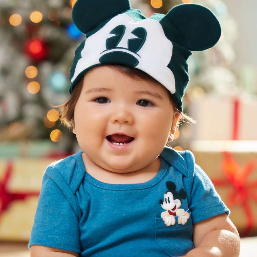 Mickey Mouse Holiday Bodysuit and Pants Set for Baby