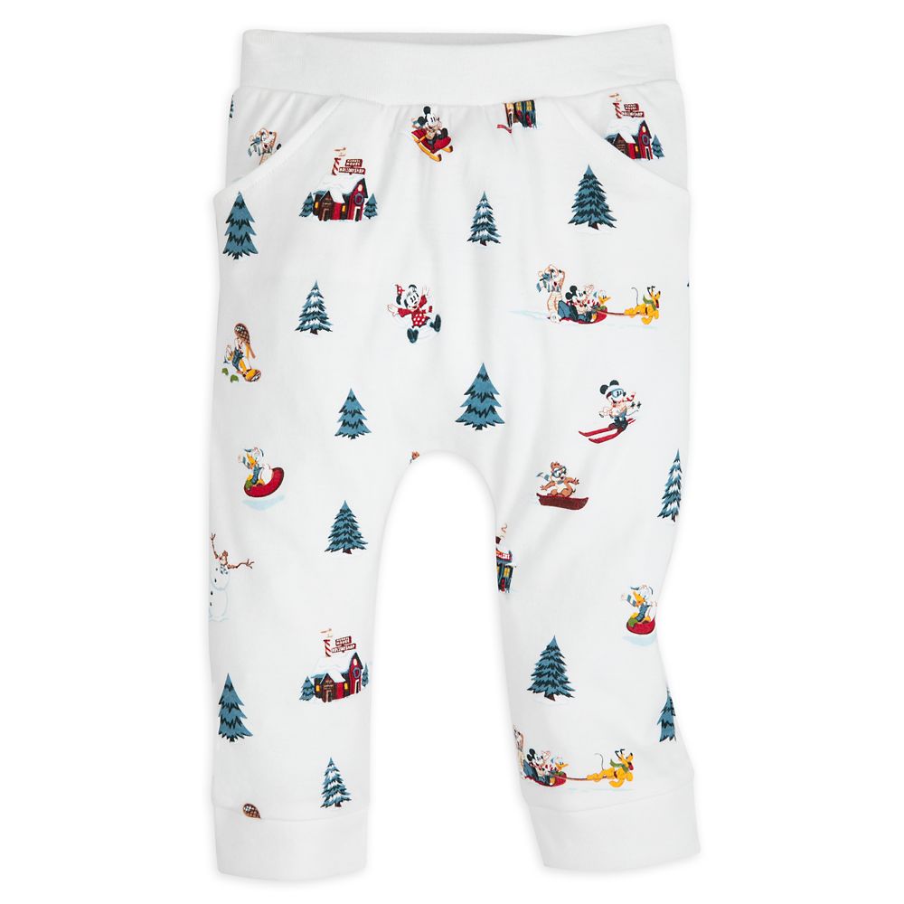 Mickey Mouse Holiday Bodysuit and Pants Set for Baby