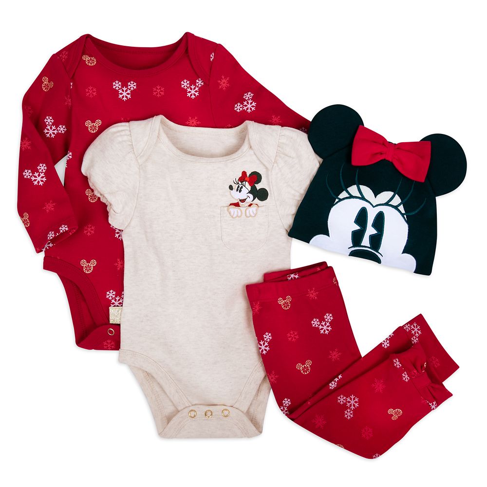 Minnie Mouse Holiday Bodysuit and Pants Set for Baby