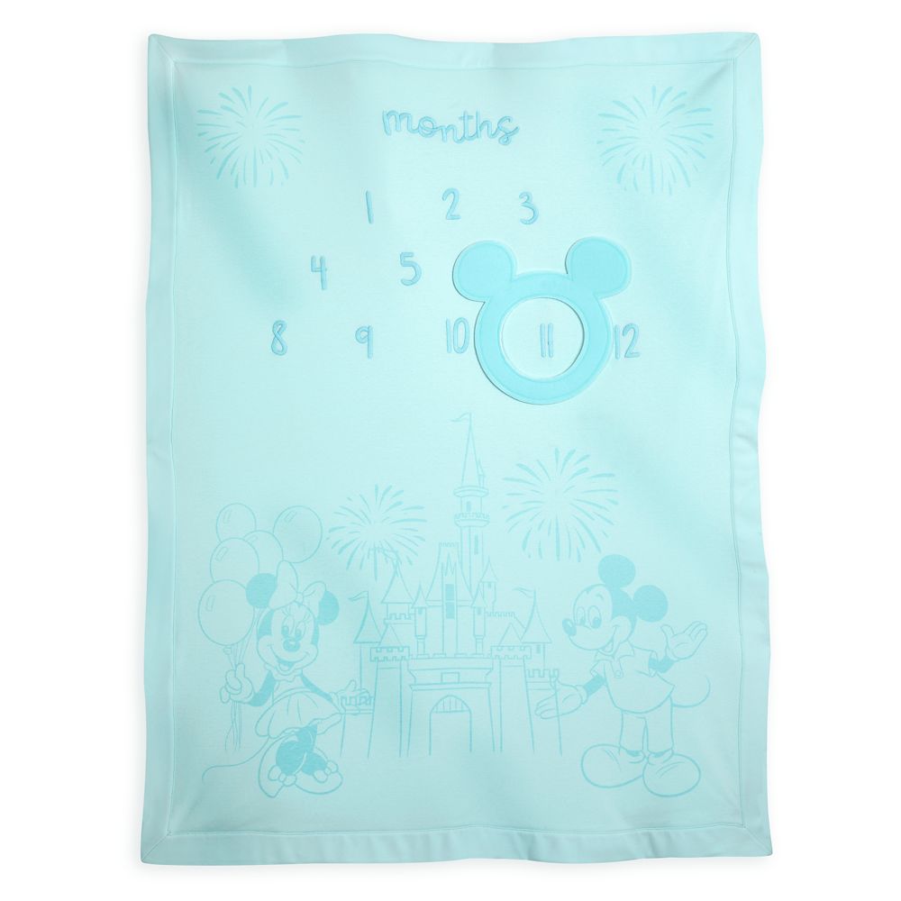 Mickey and Minnie Mouse Milestone Blanket Set for Baby – Blue now available online