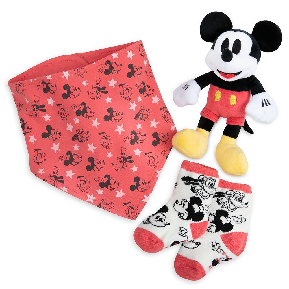 Disney Parks Colorful Mickey Mouse & Pluto Polyester Socks Adult NEW