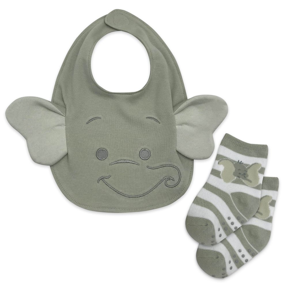 Dumbo Bib and Socks Set for Baby