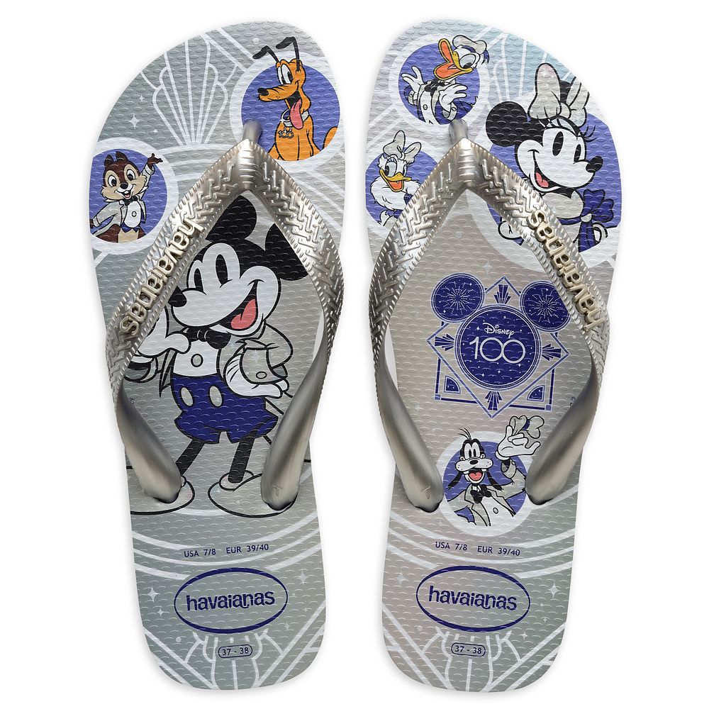 Mickey Mouse and Friends Disney100 Flip Flops for Adults by Havaianas – Get It Here
