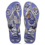 Mickey and Minnie Mouse Disney100 Flip Flops for Adults by Havaianas