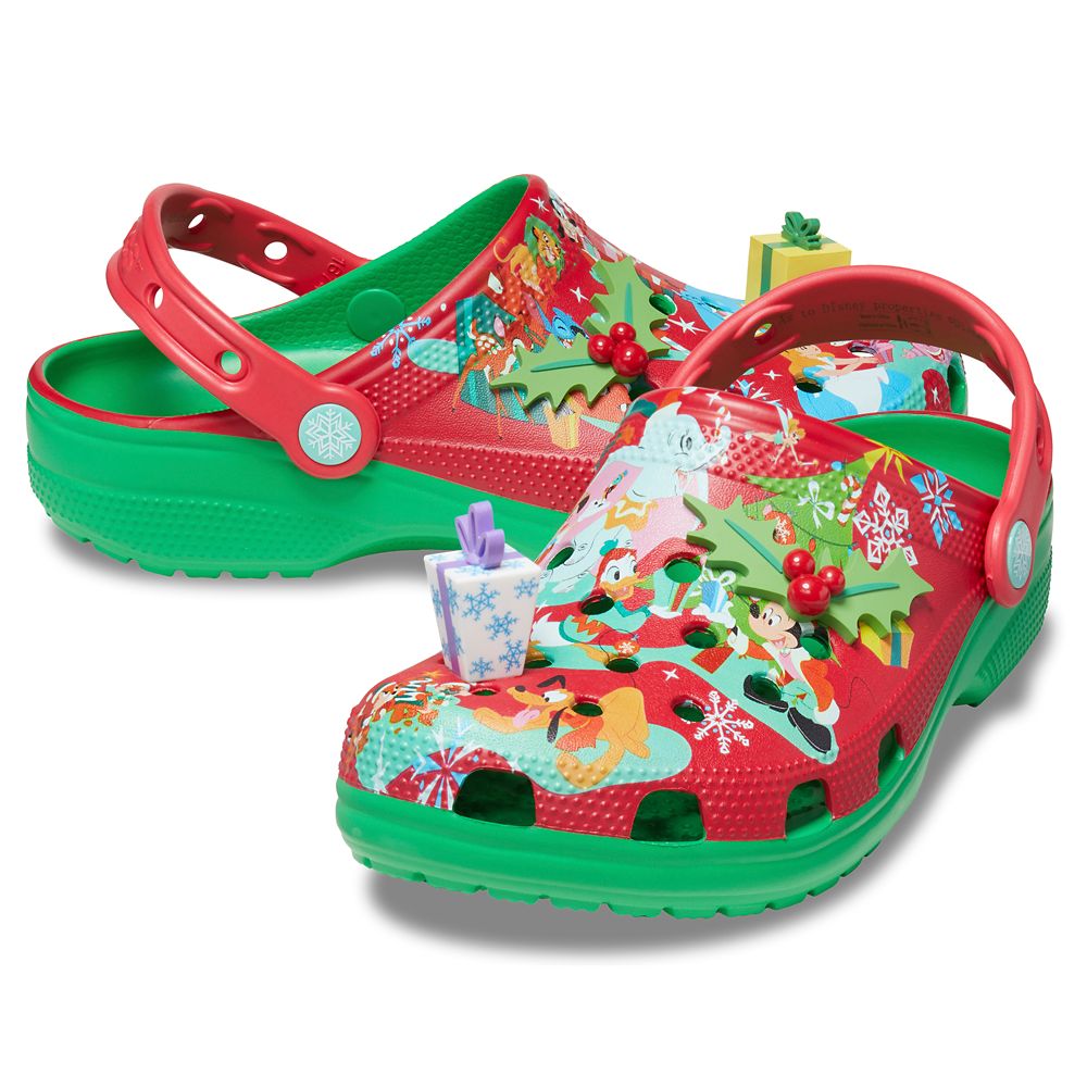 Disney Christmas Holiday Crocs Men's 8/Women's 10 Navy