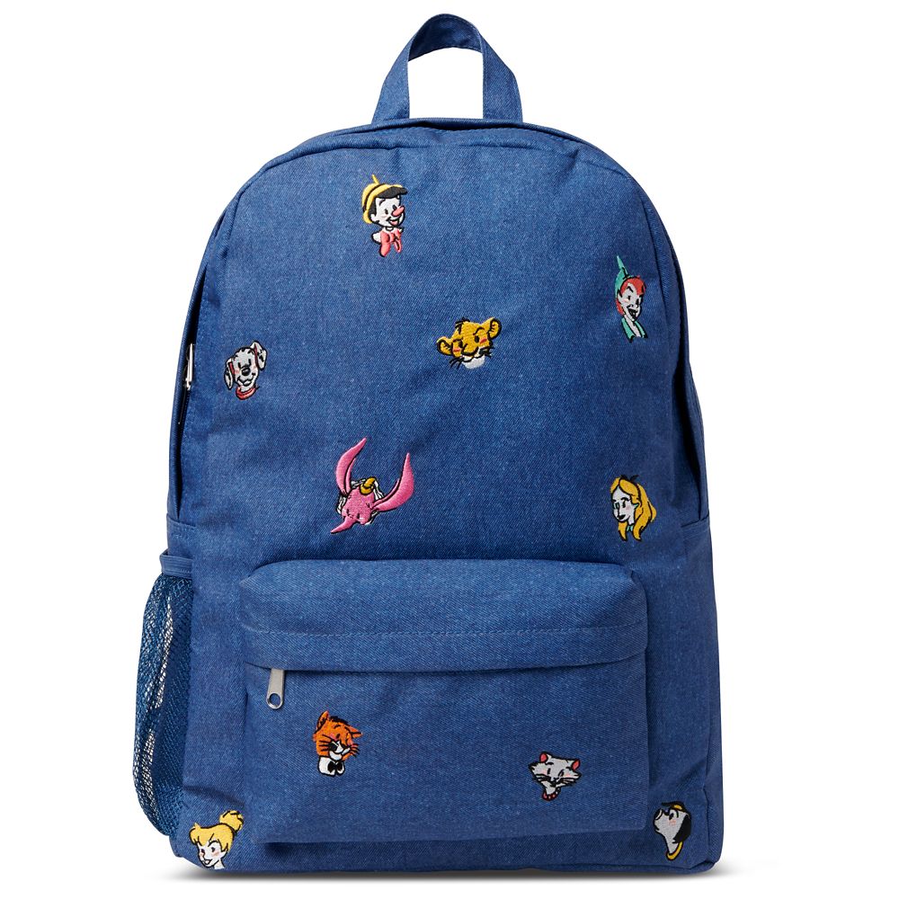 Mickey Mouse goes back to basics on this denim mini backpack, printed with  a multiple Mickey pattern! Now available from @ShopDisney!