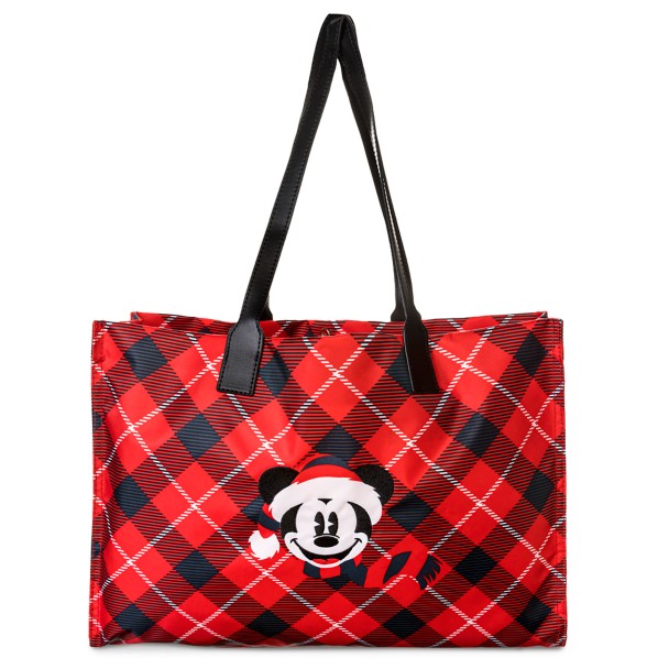 Mickey Mouse Holiday Tote – Plaid