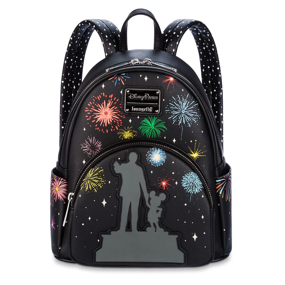 Walt Disney and Mickey Mouse ''Partners'' Light-Up Loungefly Mini Backpack  Disney100