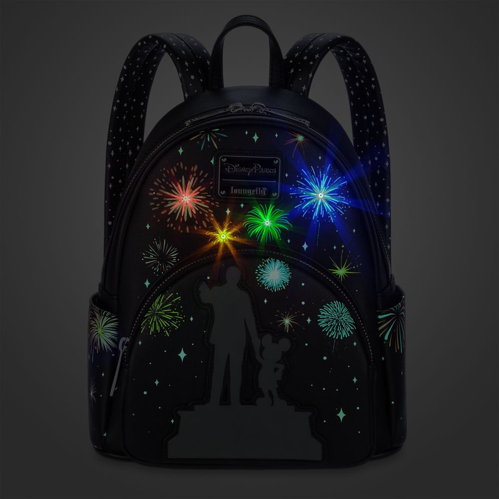 Walt Disney and Mickey Mouse ''Partners'' Light-Up Loungefly Mini Backpack – Disney100
