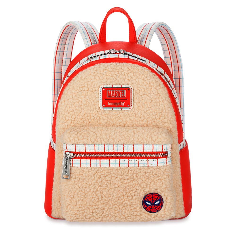 Spider-Man Faux Fur Loungefly Mini Backpack now available for purchase