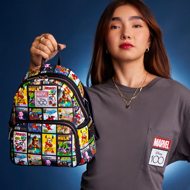 Mickey Mouse and Friends Marvel Comics Loungefly Mini Backpack – Disney100