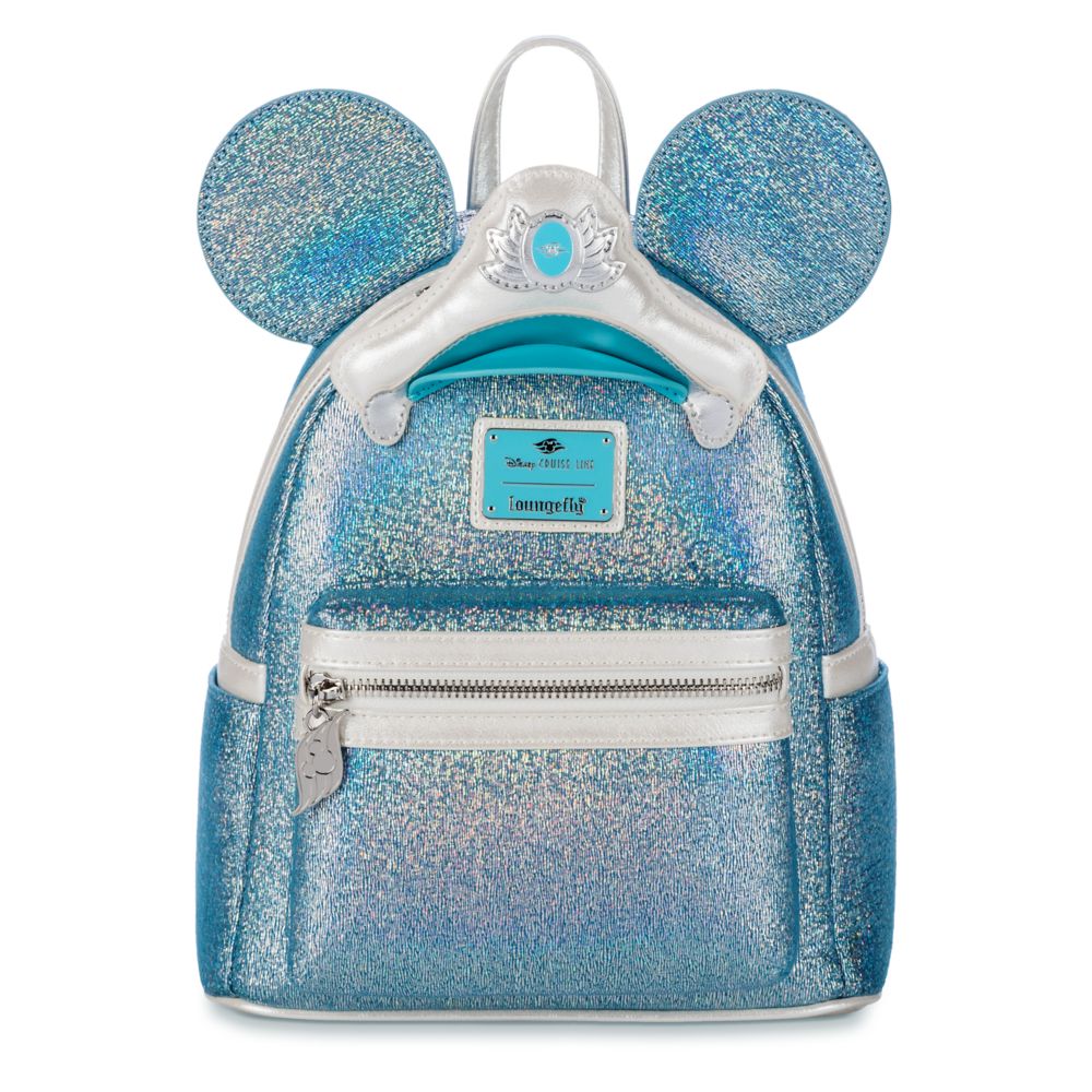 Disney Cruise Line 25th Anniversary Shimmering Seas Loungefly Mini Backpack now out for purchase