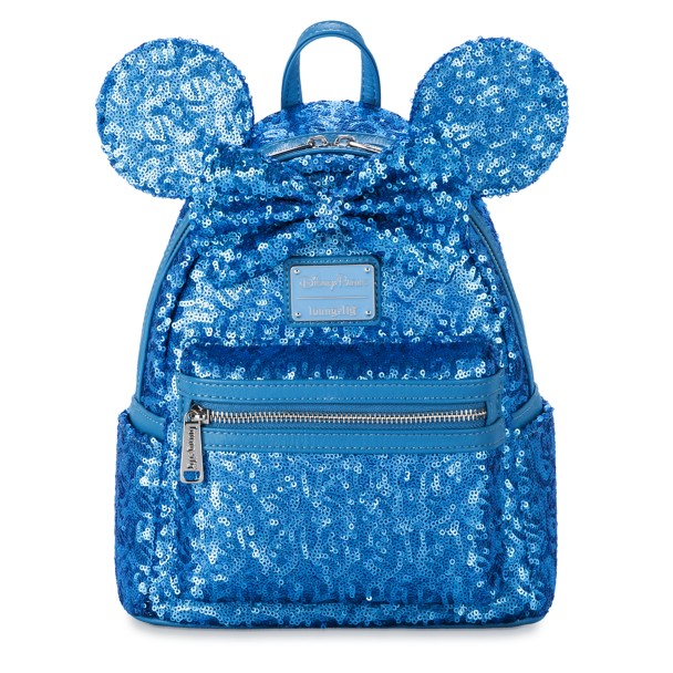 Minnie Mouse Sequined Loungefly Mini Backpack – Hydrangea