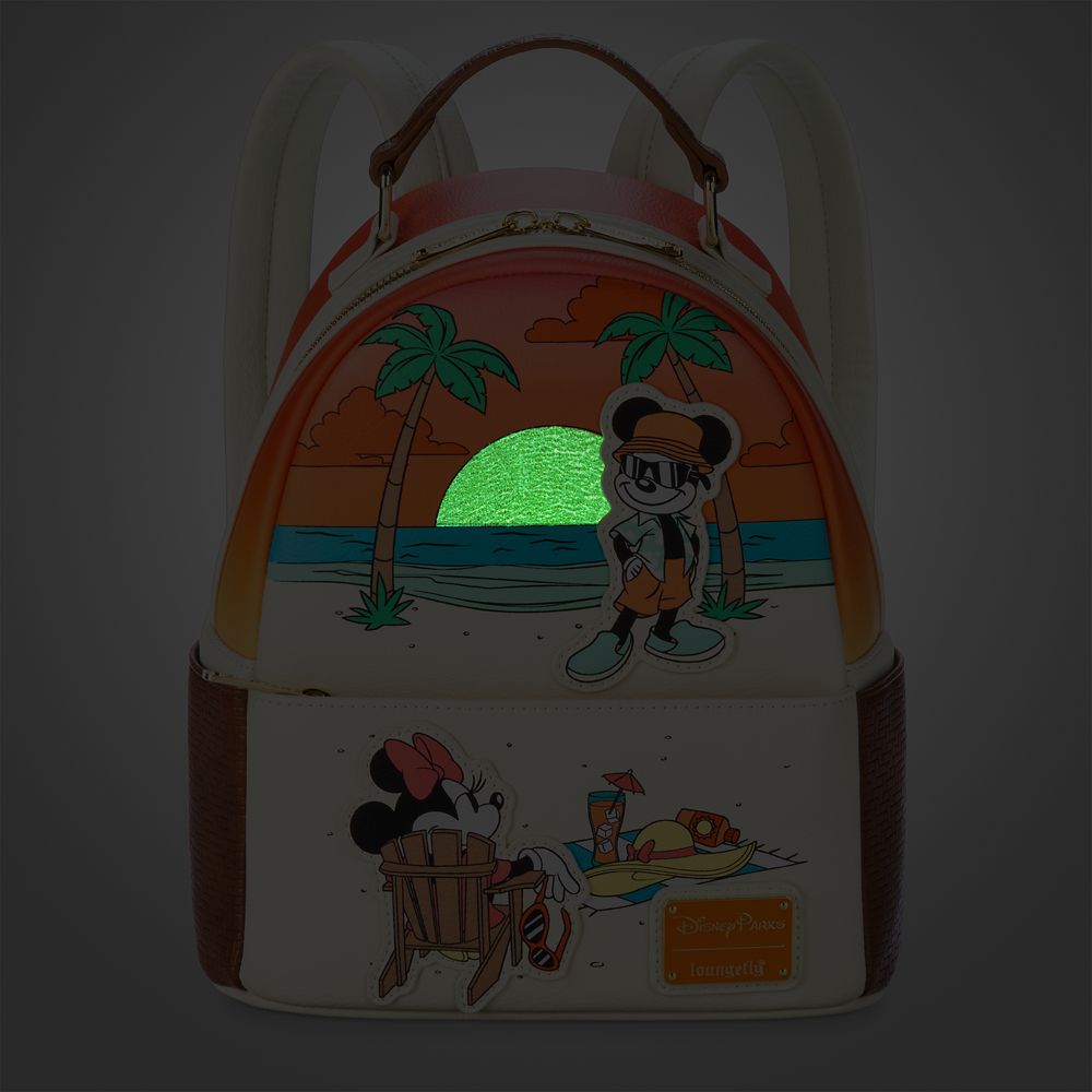 Mickey and Minnie Mouse Beach Loungefly Mini Backpack