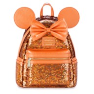Minnie Mouse Sequined Loungefly Mini Backpack – Peach Punch