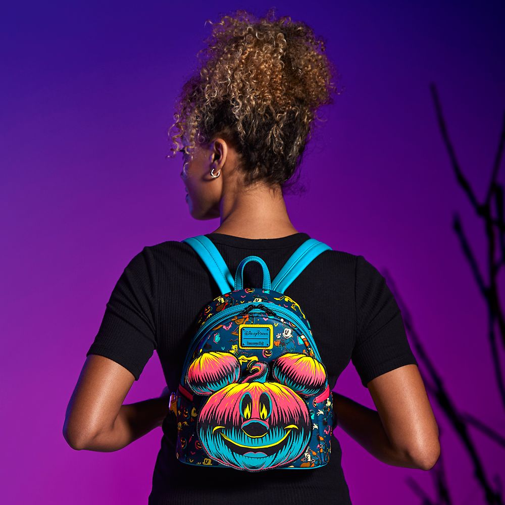 Mickey Mouse Halloween Glow-in-the-Dark Loungefly Mini Backpack