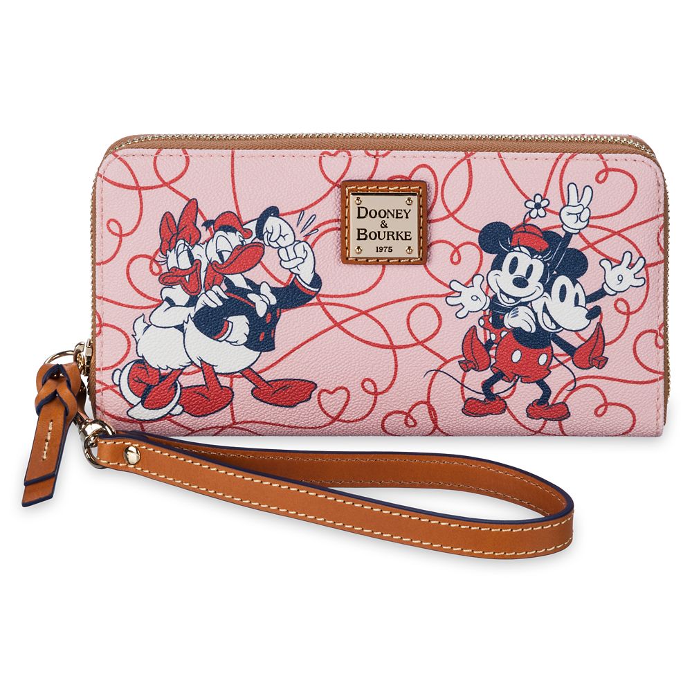 Mickey Mouse and Friends Love Dooney Bourke Wristlet Wallet