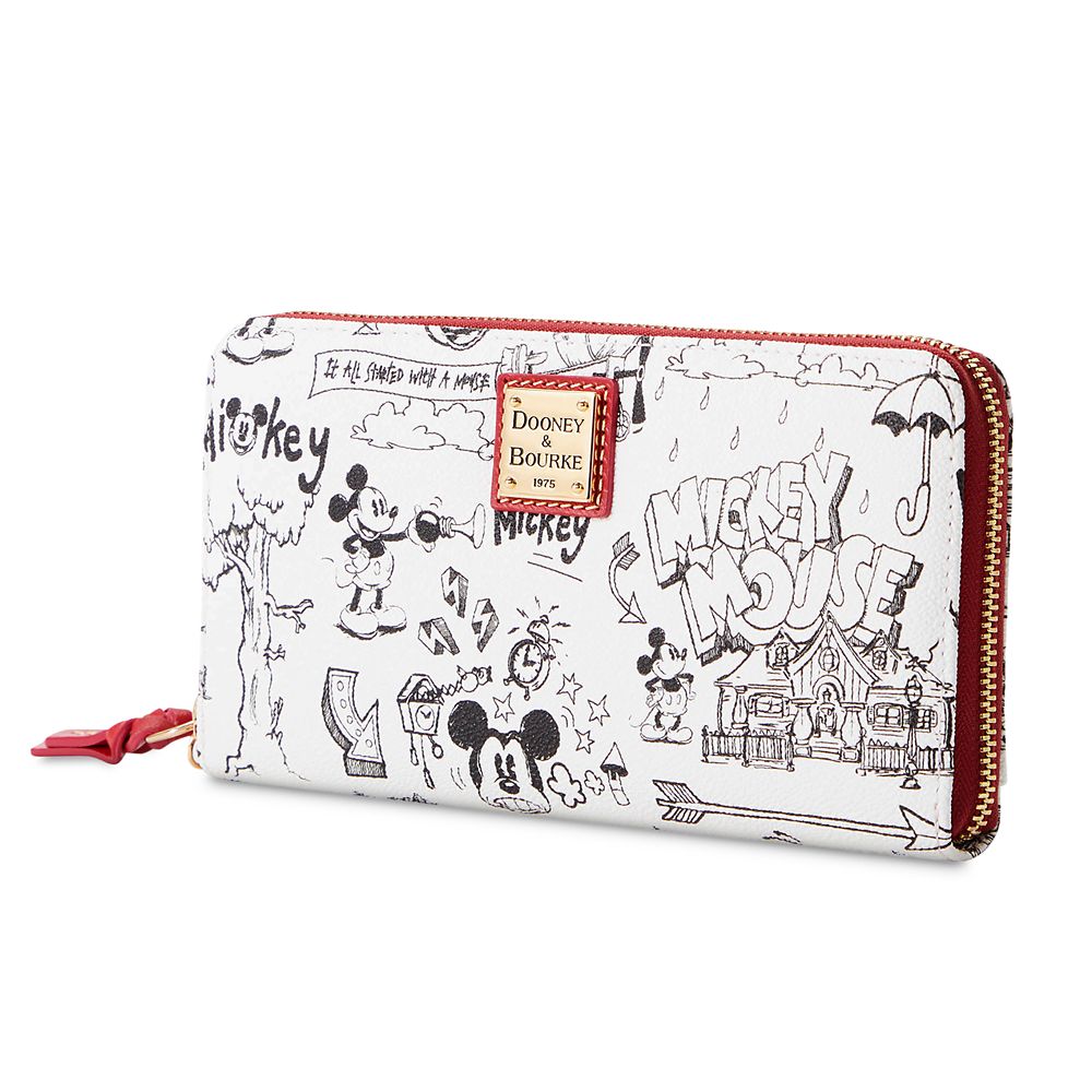 Mickey Mouse Sketch Art Dooney & Bourke Wristlet Wallet shopDisney