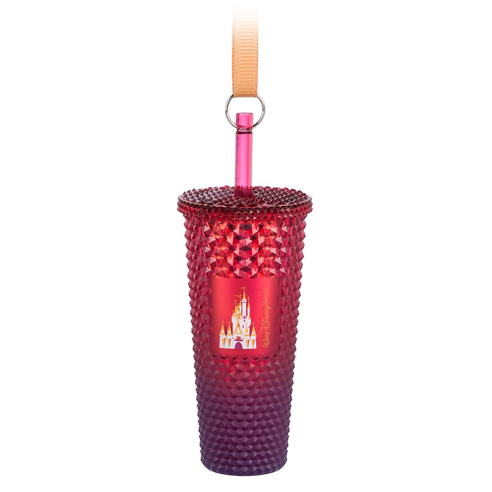 Walt Disney World Castle Starbucks Cold Cup Ornament Keychain