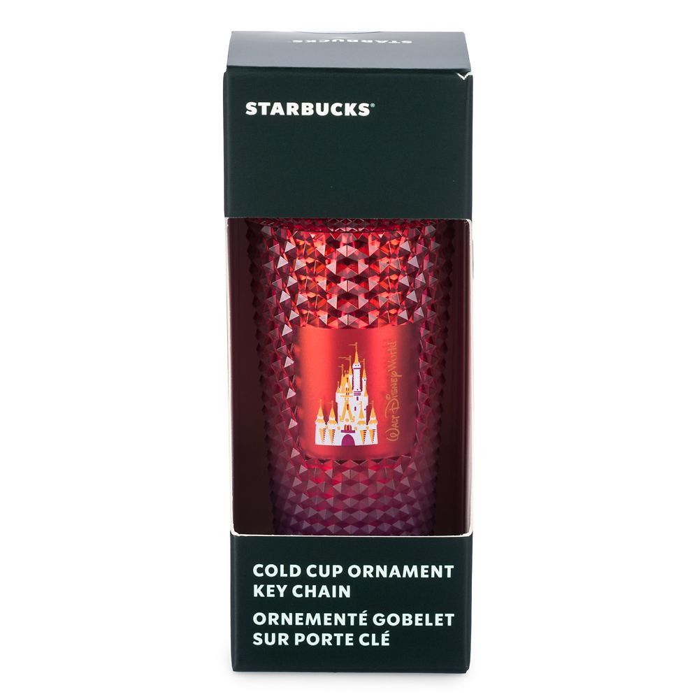 Walt Disney World Castle Starbucks Cold Cup Ornament Keychain