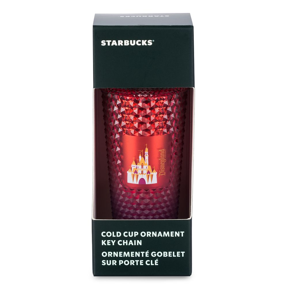 Disneyland Castle Starbucks Cold Cup Ornament Keychain