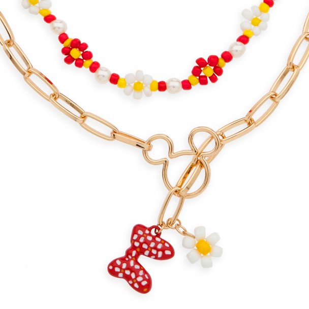Mickey and Minnie Mouse Double Necklace