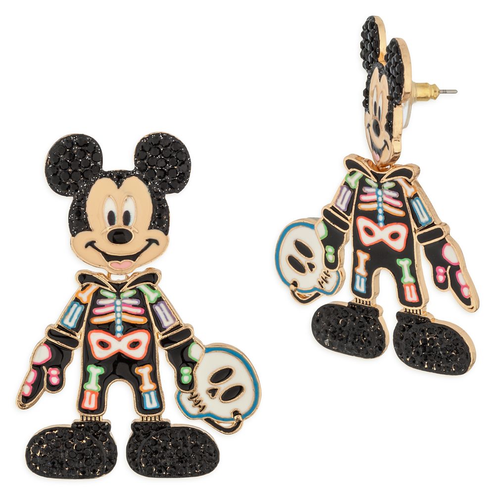 Mickey Mouse Halloween Skeleton Glow-in-the-Dark Earrings by BaubleBar