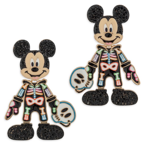 Mickey Mouse Halloween Skeleton Glow-in-the-Dark Earrings by BaubleBar