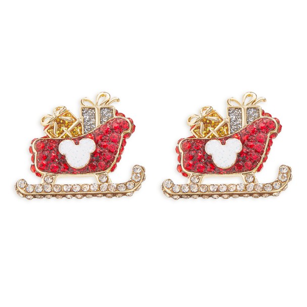 Mickey Mouse Icon Holiday Sleigh Earrings by BaubleBar
