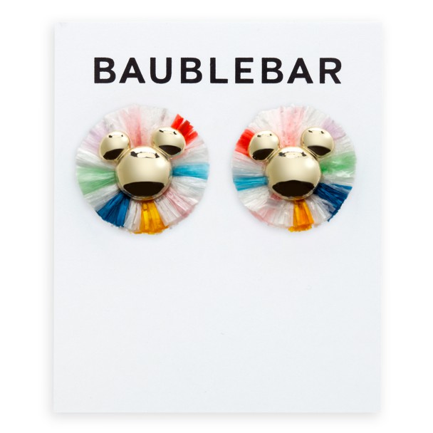 Mickey Mouse Icon Raffia Earrings by BaubleBar