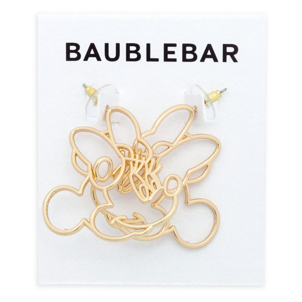 Minnie Mouse Face Hoop Earrings by BaubleBar
