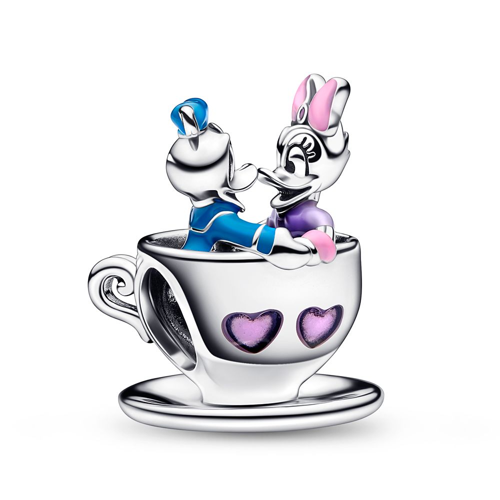 Donald Duck and Daisy Duck Teacup Charm by Pandora Mad Tea Party