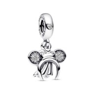 Minnie Mouse Bridal Ear Headband and Ring Double Dangle Charm by Pandora