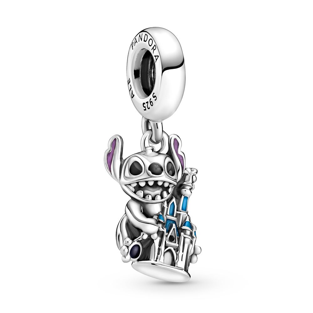 Stitch and Fantasyland Castle Dangle Charm by Pandora Lilo & Stitch