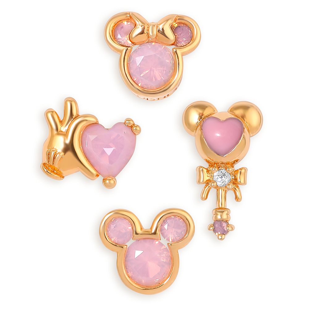 Mickey and Minnie Mouse Icon Earrings Set by Girls Crew – Pink – Get It Here
