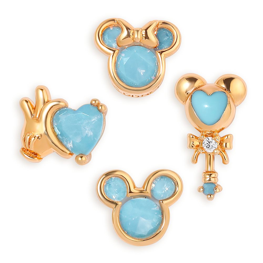 Mickey and Minnie Mouse Icon Earrings Set by Girls Crew – Blue now available for purchase