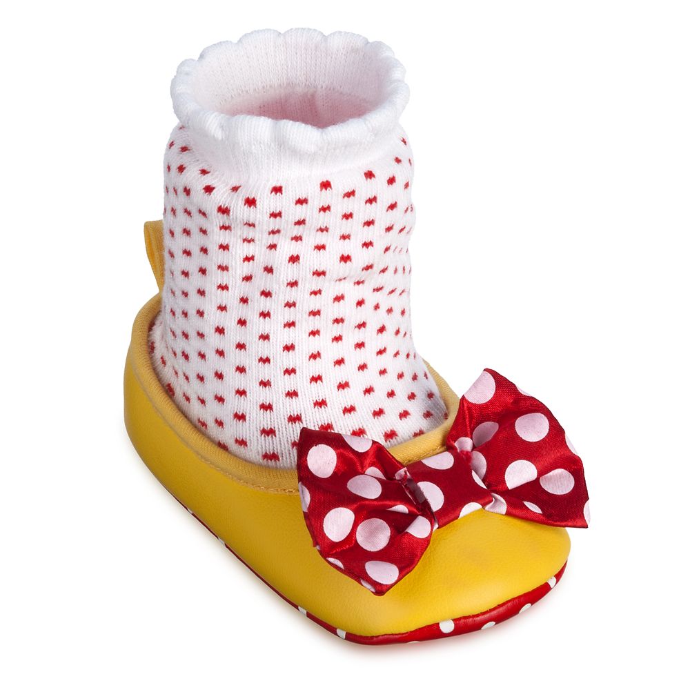 Minnie Mouse Costume Shoes for Baby &ndash; Red Bow