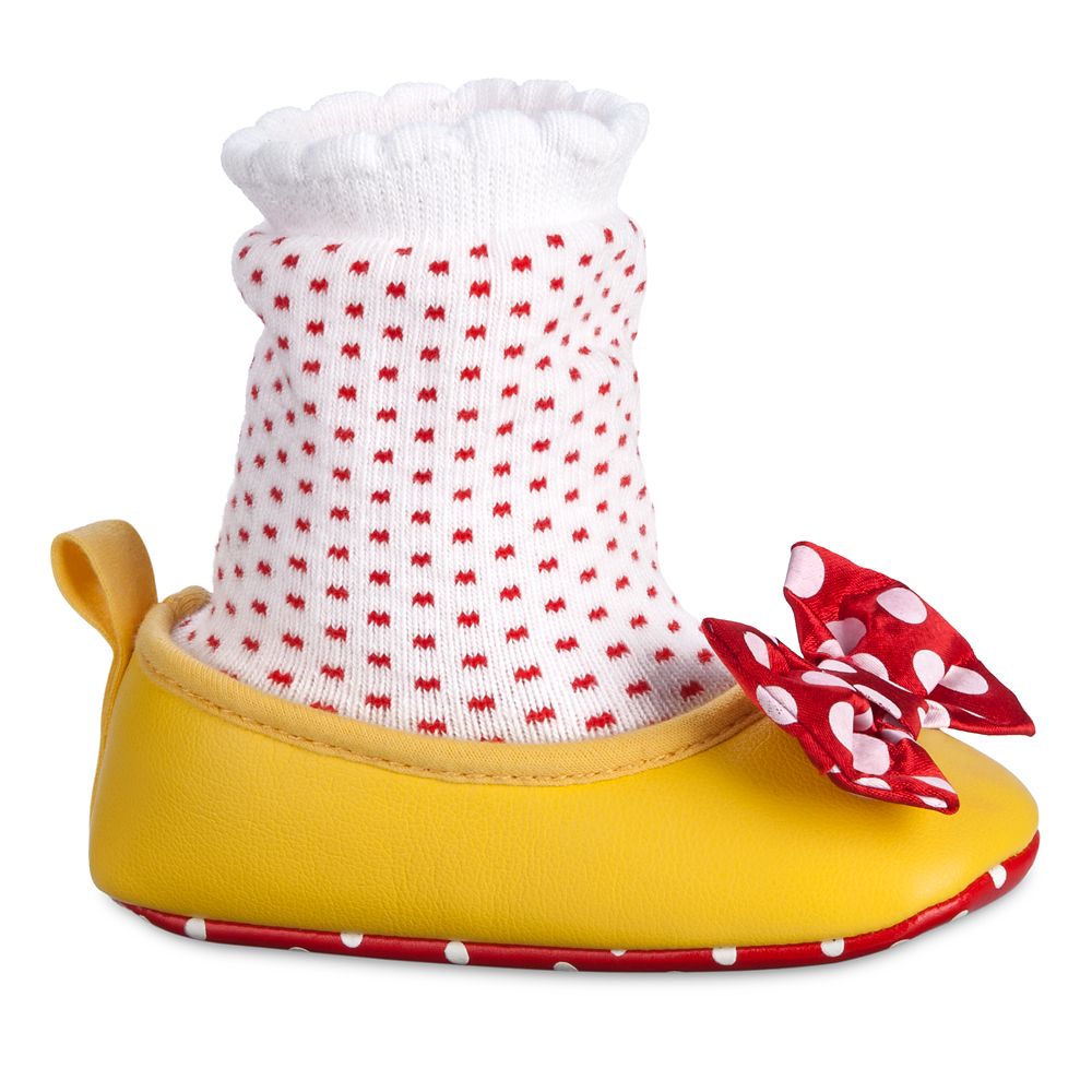 Minnie Mouse Costume Shoes for Baby &ndash; Red Bow
