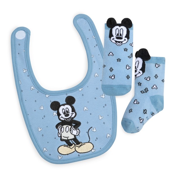 Mickey Mouse Bib and Sock Set for Baby