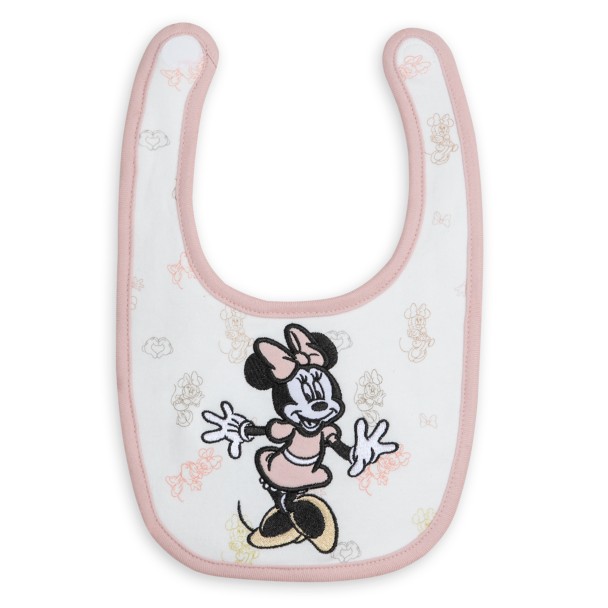 Minnie Mouse Bib and Sock Set for Baby
