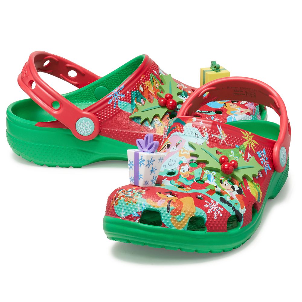 Mickey Mouse and Friends Holiday Clogs for Kids by Crocs now available online