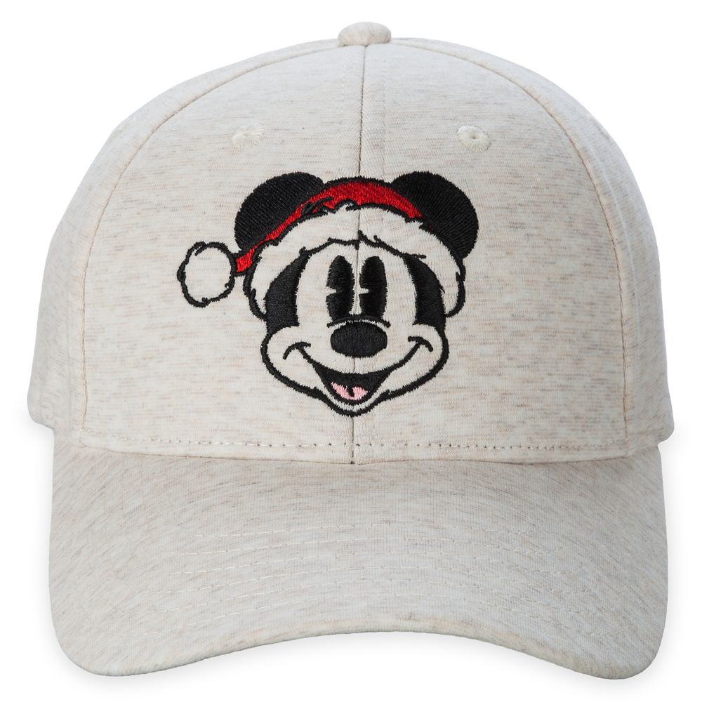 Santa Mickey Mouse Holiday Baseball Cap for Adults
