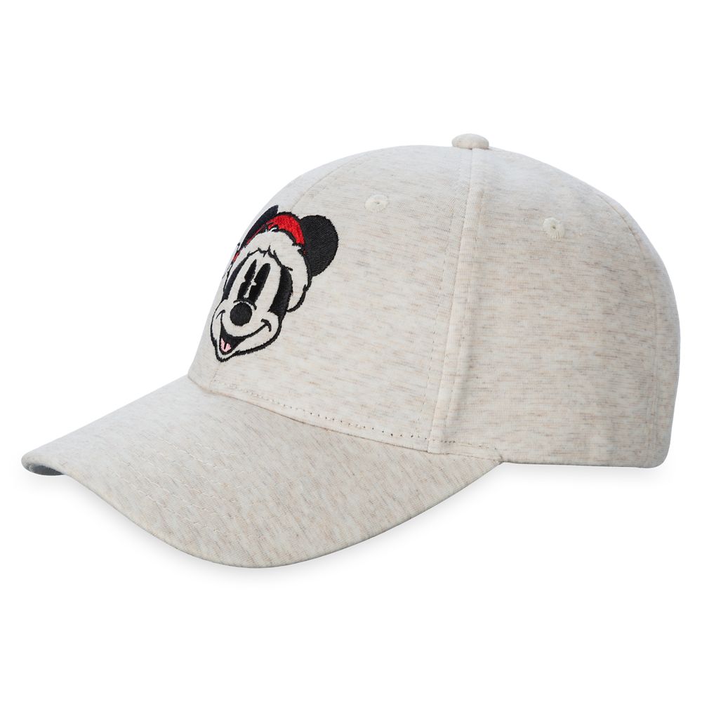 Santa Mickey Mouse Holiday Baseball Cap for Adults