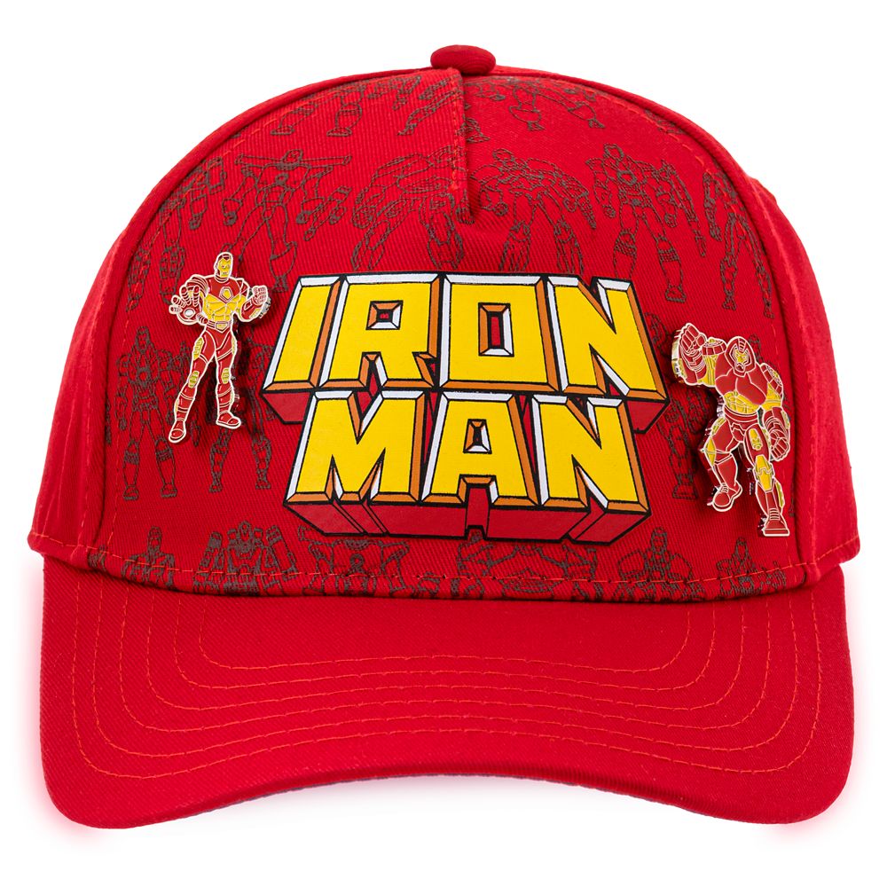 Iron Man Baseball Cap with Pins for Adults