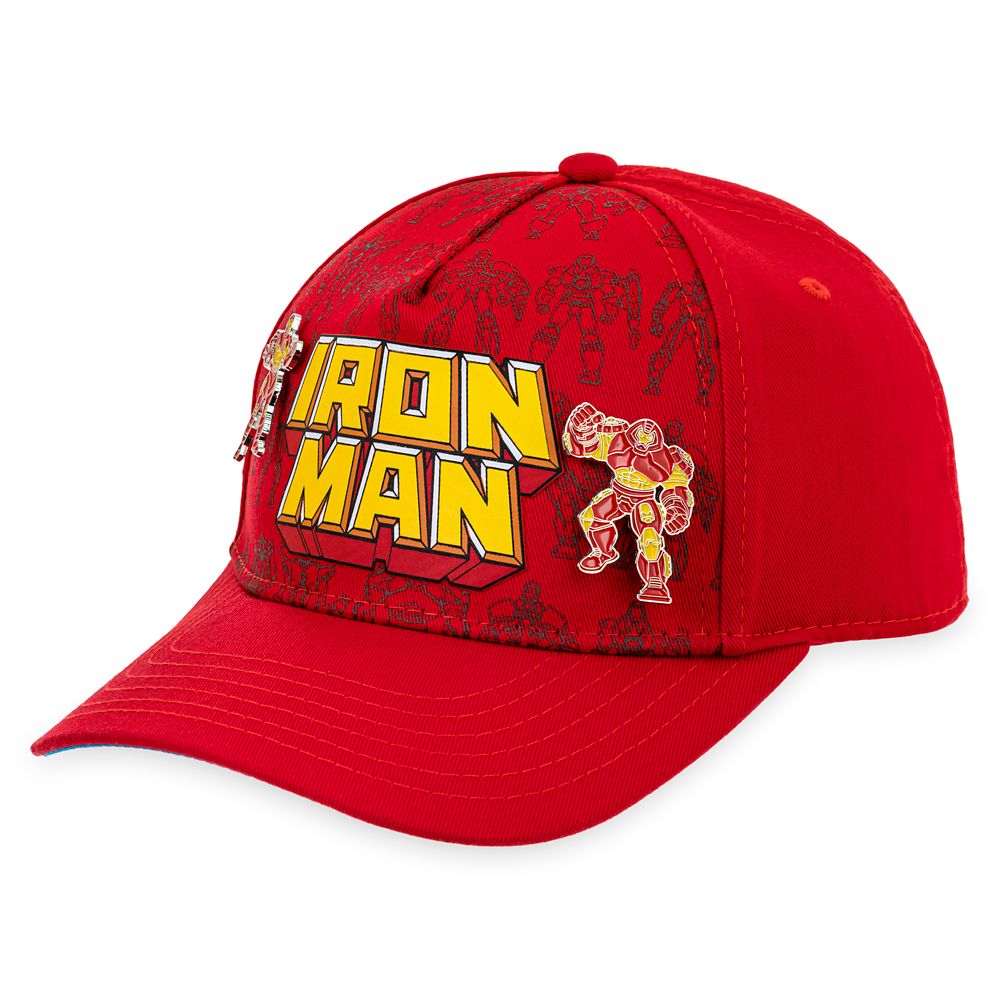 Iron Man Baseball Cap with Pins for Adults