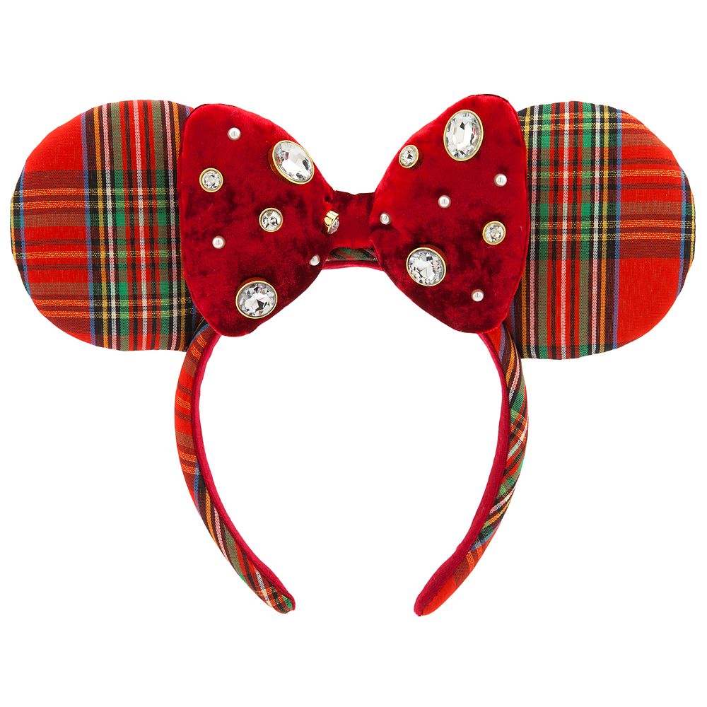 Minnie Mouse Ear Headband for Adults – Red Plaid here now