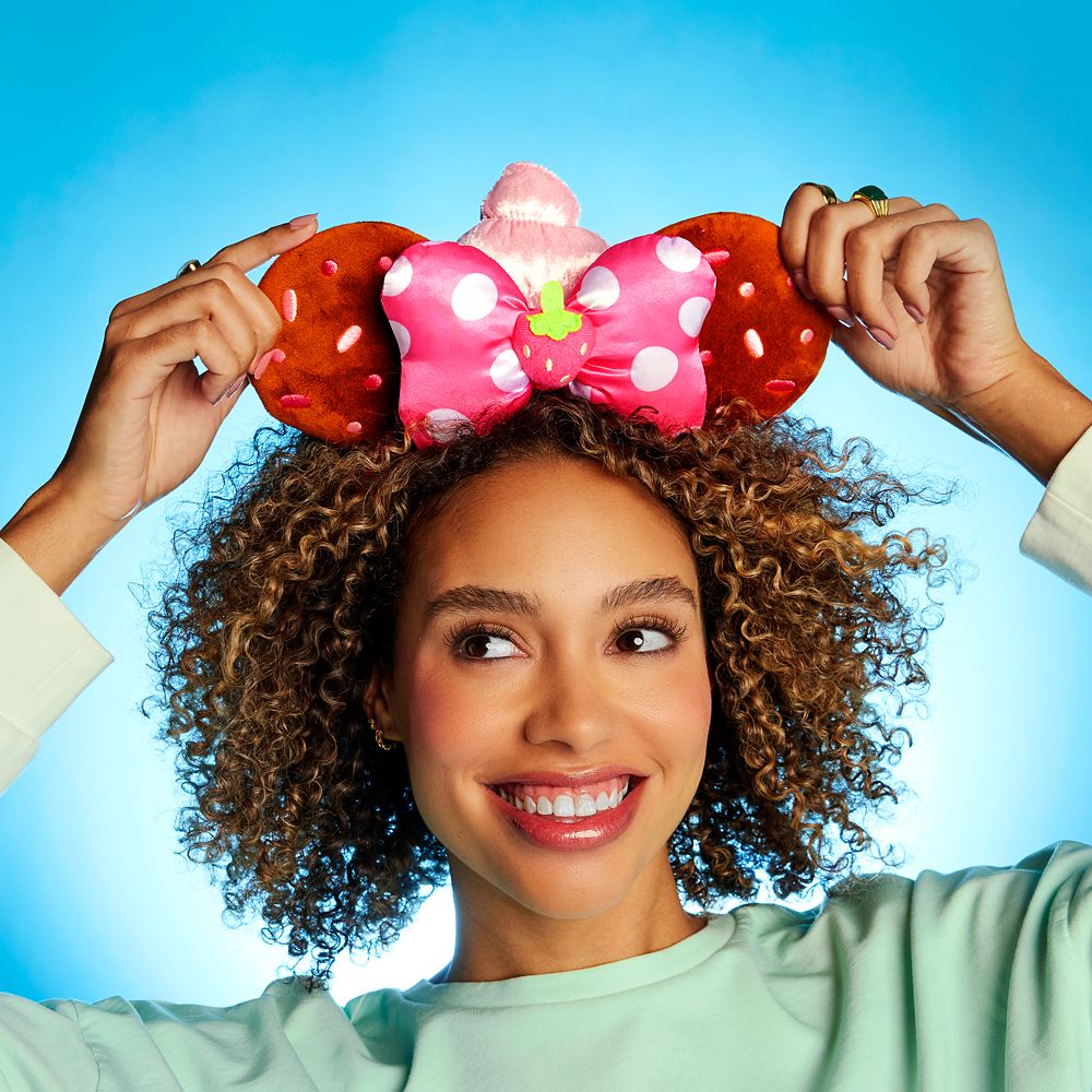 Minnie Mouse Strawberry Cupcake Disney Munchlings Ear Headband for Adults